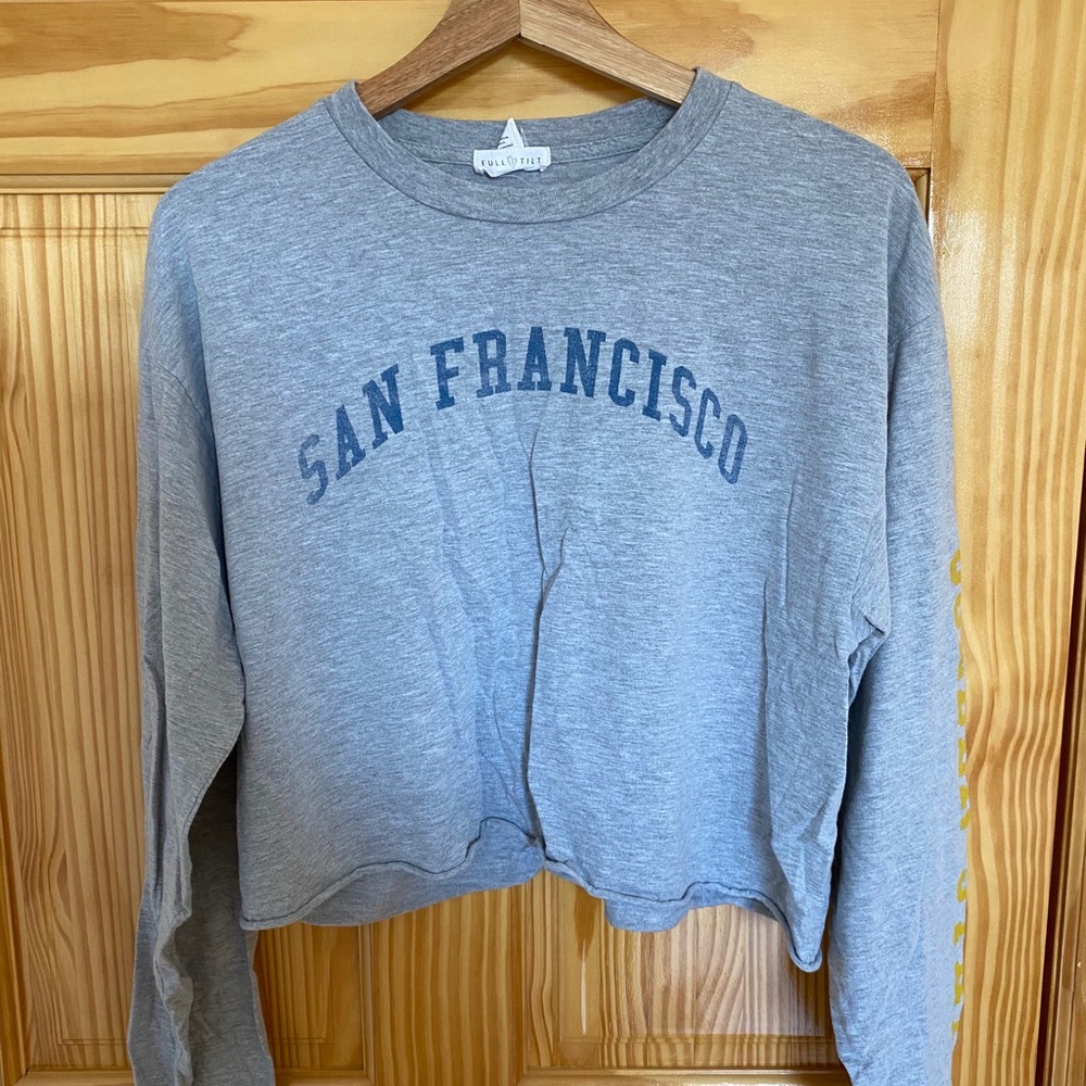 Pacsun/Full Tilt cropped long sleeve shirt